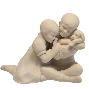 Hansen Classics Heads Or Tails Fine Porcelain Figurines 1993 Statue Signed